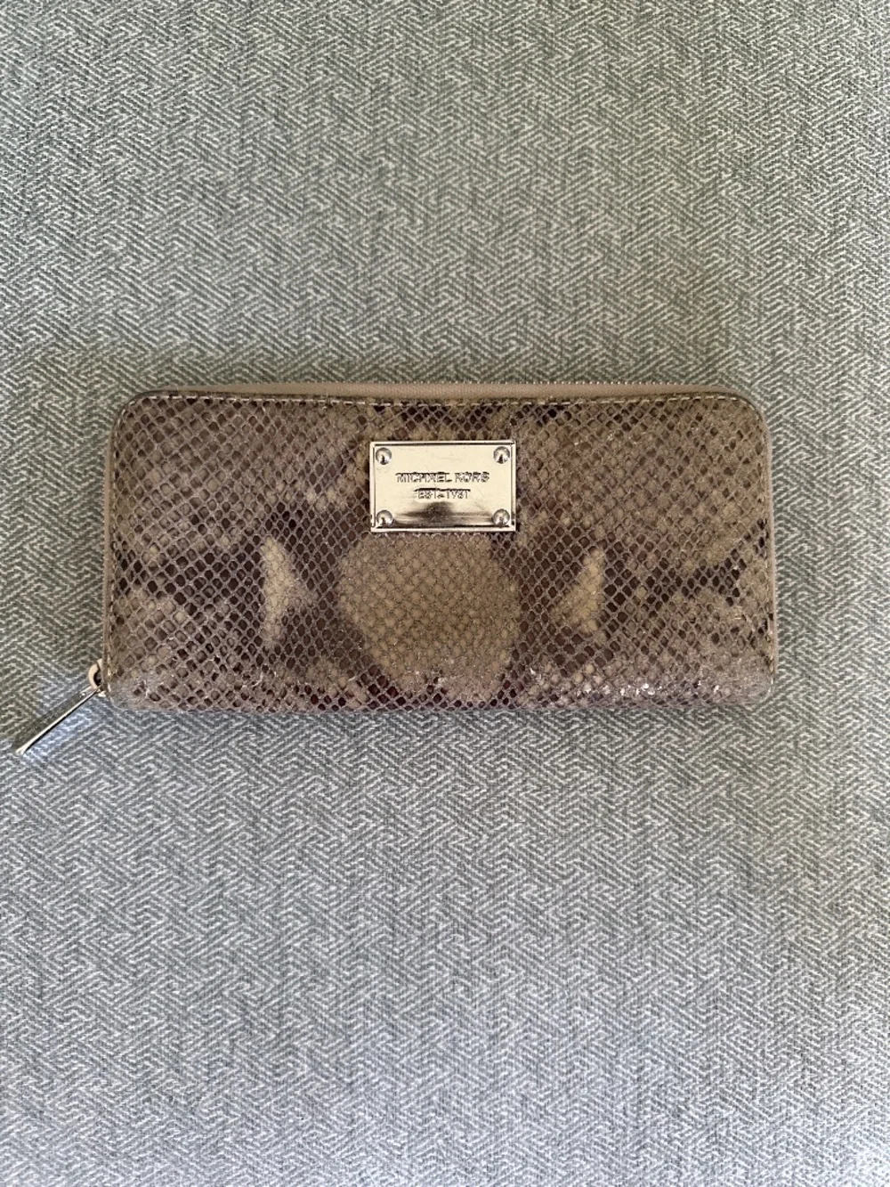 Michael Kors Collection Snakeskin Wallet